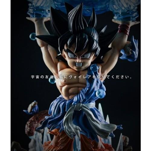 2021 New Dragon Ball Gt Yuanqi Bullet Wukong Luminous Statue Model Toy Action Figures Boxed Hand Made Desk Ornament Holiday Gift