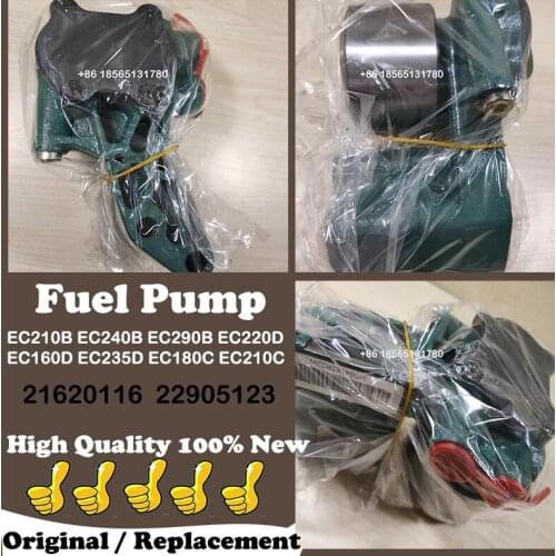 Original 100% New Fuel Pump 21620116 22905123 D6E Diesel Engine for EC210B EC240B EC290B Excavator Parts Fuel Injection Pump