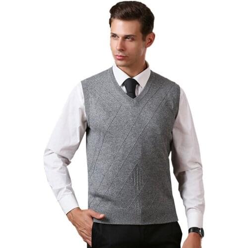 Autumn Mens Fine Knit Sweater Vest Mens Striped Pullover Sweater Hem Gentleman Slim Fit Casual Sweaters Sleeveless Pullovers