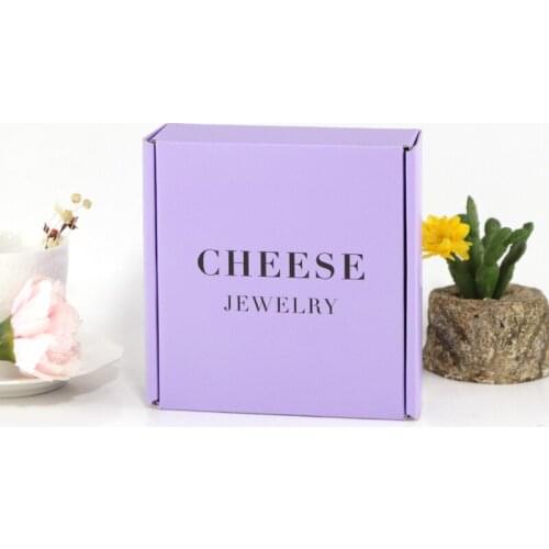 Popular Design Jewelry Paper Box Packaging With Customized Logo And Color Printing