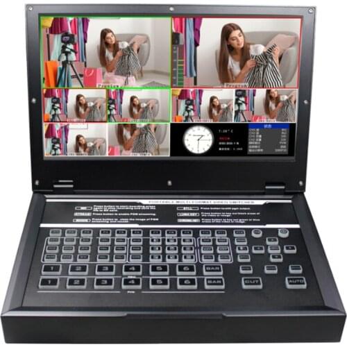 DeviceWell HDS9326 6 Channels 11.6" LCD Display HD SDI Portable Video Switcher
