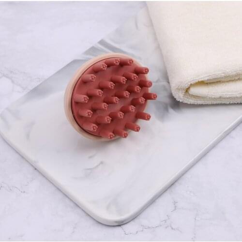 Hairdressing Professional Silicone Shampoo Scalp Massage Slimming Brush Portable Hair Washing Comb Increase Blood Flow Plastic P