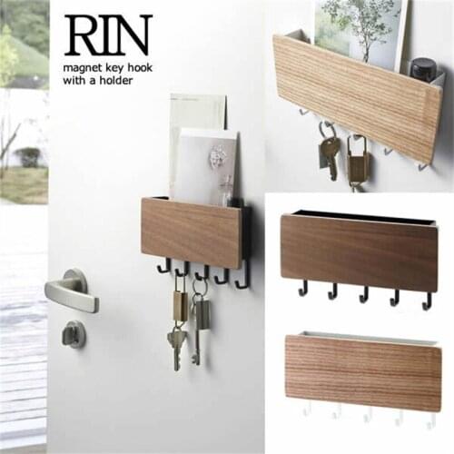 Simplicity Storage Rack Key Wooden Hanger Key Wall Hanging Hallway Space Saving Bedroom Door Back Home Decorative Room Rack