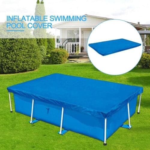 Swimming Pool Cover Rainproof Dust Cover Rectangle Waterproof Pool Frame Protector For Indoor Outdoor Frame Pool Accessories