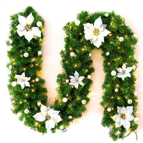 Christmas Decoration Supplies Christmas decorations Christmas cane 2.7 meters PVC rattan Christmas wreath pendant&drop ormanents