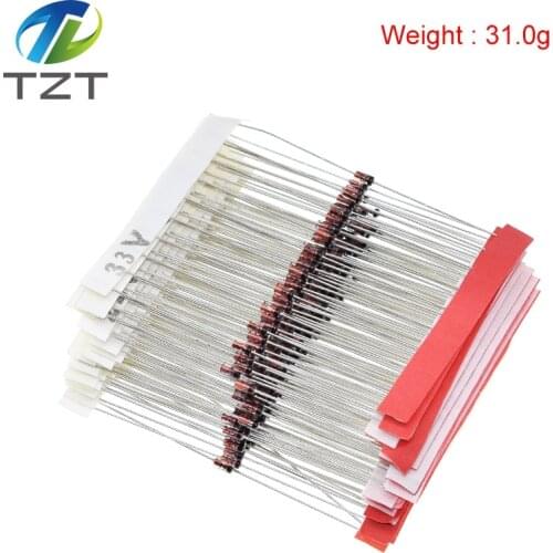 TZT (2V4 to 33V) 270Pcs 27Values 1/2W 0.5W Zener Diode Assorted kit Assortment Set New