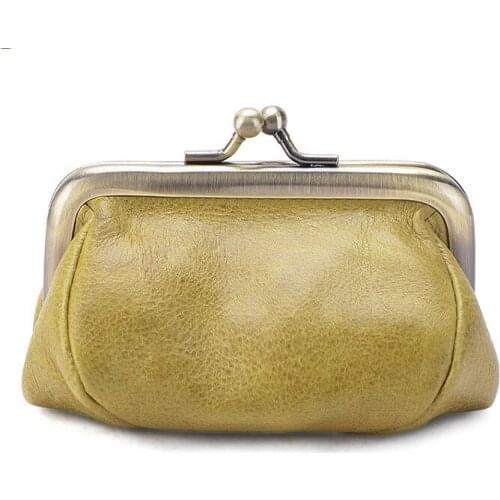 Bag Women Genuine Gift Leather Purses Coin Purses Torage Vintage Mini Versatile Money Small Wallet Ladies Solid Bag Color Female