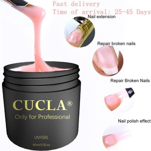 60ml Nail Extension Gel Crystal Extension Gel Nail Model Phototherapy Gel UV Glue Large Capacity Nail Art Extension Glue TSLM1