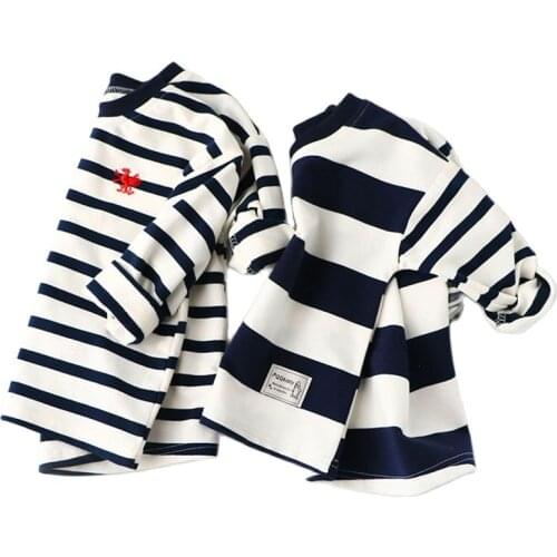 Boys Spring Hoodies Children Cotton Long Sleeve Sweatshirt Striped Casual Pullover Kids Boy Clothing Fashion O-Neck Sweatshirts