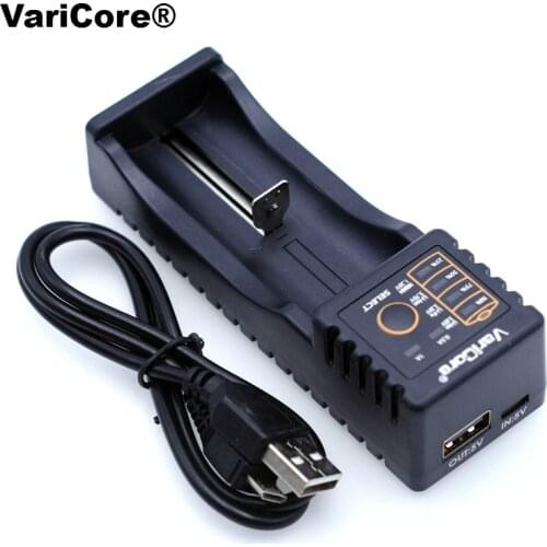 VariCore V10 AA AAA SC/S 18650 26650 18350 16340,14500,10440 26500 Lithium Iron 3.2V 1.2V 3.7V NiMH Battery Charger+5V 2A