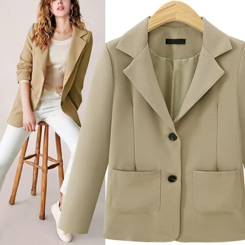 Fashion Autumn Women Solid Blazers and Jackets Work Office Lady Suit Slim Single Breasted Business Female Blazer Coat Talever