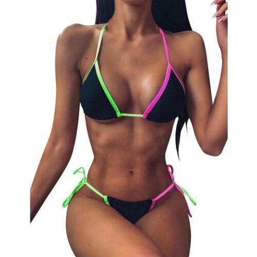 Womens Sexy Bikinis Set 2021 Summer Swimwear No Underwire Soft Sexy Women Sexy Bikini Swimsuit for Beach