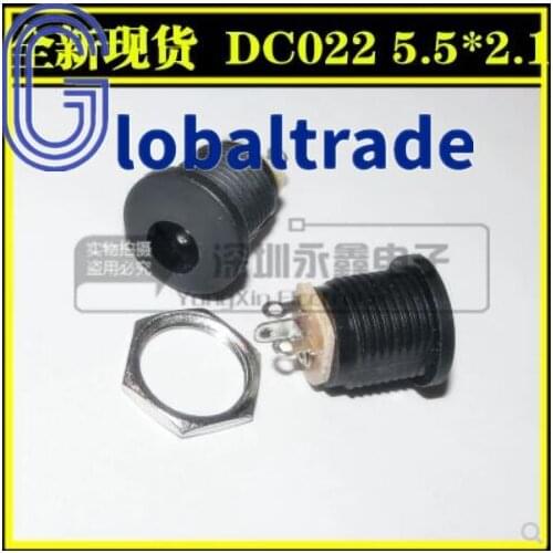 10Pcs DC-022 5.5-2.1 / 5.5 x 2.1mm DC Power Socket/ DC Connector Panel Mounting DC022