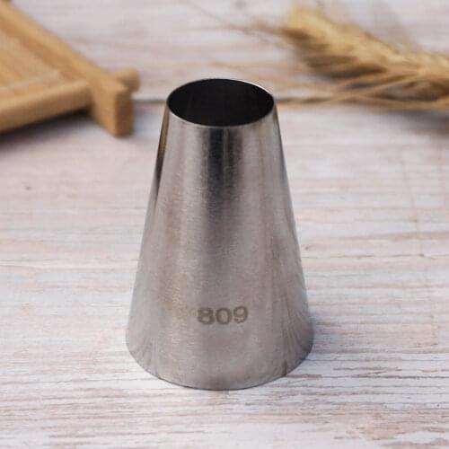 #809 Round Piping Nozzles Pastry Tips Cake Cream Decorating Baking Tool Stainless Steel Cupcake Cookie Icing Tips DIY Macaroon