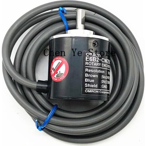 Free Shipping 1PCS E6B2-CWZ6C Rotary Encoder E6B2CWZ6C 10P/R 20P/R 30P/R 40P/R 50P/R 60P/R 100P/R 5-24V E6B2
