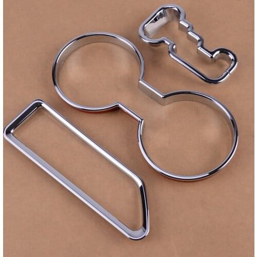 Water Cup Holder Storage Box Gear Shift Panel Frame Cover Trim ABS Sticker Fit For Jeep Compass Patriot 2011 2012 2013 2014 2016