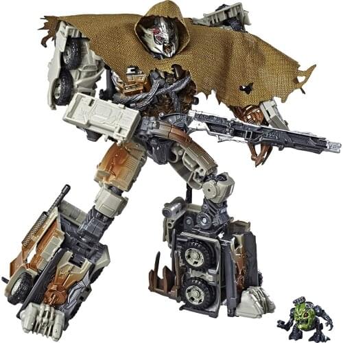 Hasbro Transformers Toys Dark of the Moon Movie 10th Leader Class Studio Series 34 Megatron with Igor Action Figure Model