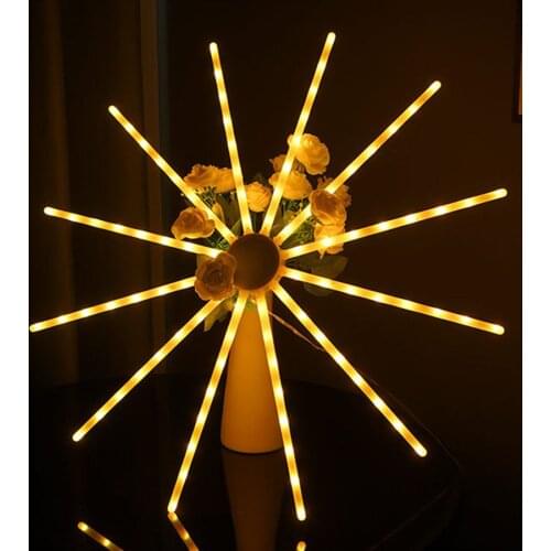 Firework Lights 112 LED RGB Hanging Starburst Lights Christmas String Light 18 Modes Strobe Windmill Fairy Light with Remote