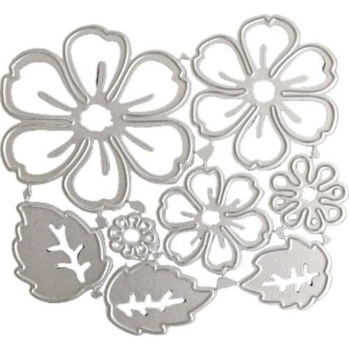 DIY Flowers Printing Carbon Steel Mould, Clear Stamp Embossing Mold for Paper Card and Craft Gift Making