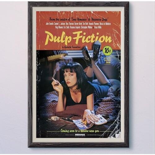 N270 PULP FICTION (8) Vintage Classic Movie Wall Silk Cloth HD Poster Art Home Decoration Gift