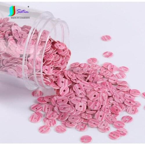 Hot SALE 4mm Wood Grain Stripe Hand Sewing Bead DIY Crafts Dress Decorate Materials Round Stripe 1-hole Sequin A0405L