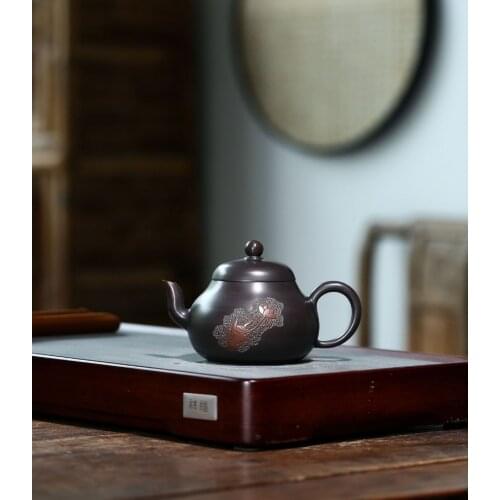Si Ting Hu China Kettle Ceramic Teapot For Tea Puer Oolong Tea Set Handmade