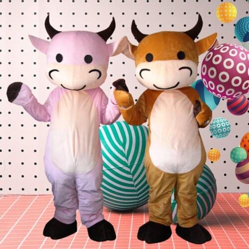 Cattle mascot costume Cosplay costume character animal cute anime for Halloween Party Masquerade Anime Shows Halloween Outfit