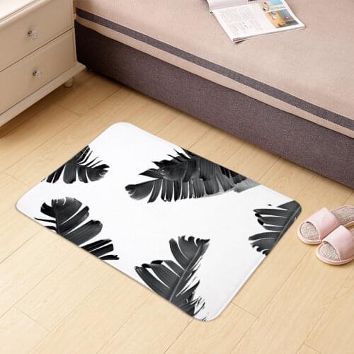 Feather Pattern Cushion Bedroom Entrance Door Mat Home Corridor Floor Decoration Living Room Carpet Non-slip Carpet Tapete Tapis