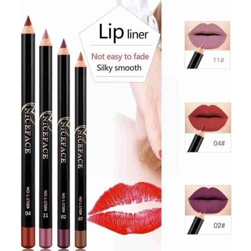 Matte Lip Liner Fashion Long Lasting Waterproof Long Smooth Lip Makeup Tool Cosmetic Lasting Colorful D8J0