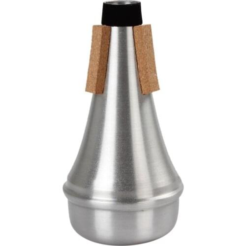 Mute Silver Aluminum Alloy Trumpet Sound Mute Trumpet Accessories