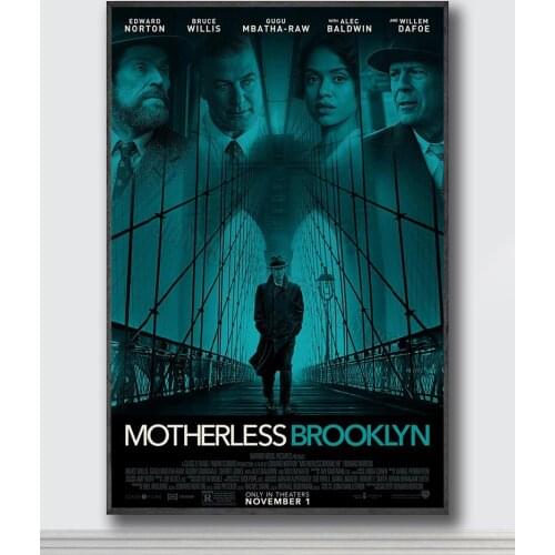 NJ005 Motherless Brooklyn Movie 1 Silk Posters and Prints wall art Art Poster Home Decor