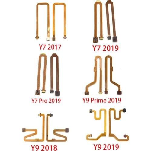 New For Huawei Y6 Y7 Prime Pro 2017 Y9 2018 P Smart Plus 2019 Home Button Fingerprint Touch Id Sensor Connector Flex Cable