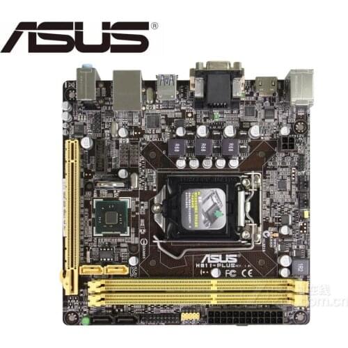 Original motherboard for ASUS H81I-PLUS for intel LGA 1150 Mini ITX HTPC Computer Motherboard used boards Desktop motherboard