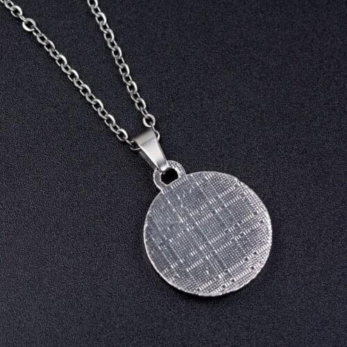 E56A Necklace Taiji Bagua Yinyang Pendant Gothic Necklace Temperature Control Color Change Necklaces for Women Men Gifts