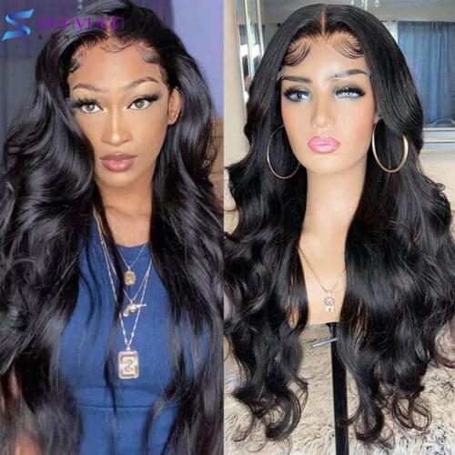 Body Wave Lace Front Human Hair Wigs For Women Pre Plucked 13X4 Lace Frontal Wig 30 Inch Brazilian Remy Hair Wigs