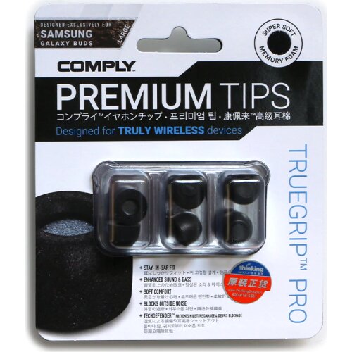 COMPLY TRUEGRIP PRO Premium Earphone Foam TIPS Compatible for SAMSUNG GALAXY BUDS