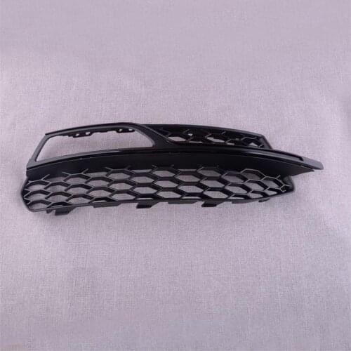 Front Right 8V3807682 8V3807682G Bumper Lower Honeycomb Fog Light Lamp Grill Grille Cover Fit for Audi A3 S3 S-Line 2013-2016