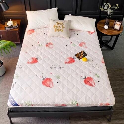 Fitted Tatami Mattress Quilted Floor Futon Mattress Soft Thick Foldable Mattress Comfort Portable Camping Sleeping Guest Bed