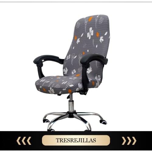 Stretch Case for Swivel Chair Armchair Work Seat Soft Rotating Office Computer Chair Cover Spandex Covers for Chairs Universal