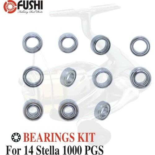 Fishing Reel Stainless Steel Ball Bearings Kit For Shimano 14 Stella 1000 PGS / 03238 Spinning reels Bearing Kits