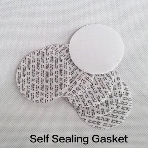 100pcs Self Sealing Sticker for Jar Bottle Mouth Self Adhesive Leak Proof Gasket Free Shipping