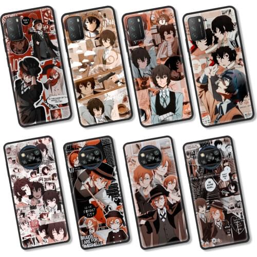 Bungo Stray Dog Anime Silicone Case Fundas For Xiaomi Mi 11 Poco X3 NFC M3 M2 F2 Pro 9T 10T Note 10 Lite CC9E Cover Coque Capa