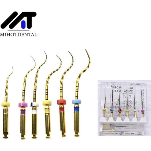 Dental Root Canal File Gold Endo Rotary Super Files Golden Endodontic Files SX-F3 21/25MM Nickel Titainium Instrument Dentistry