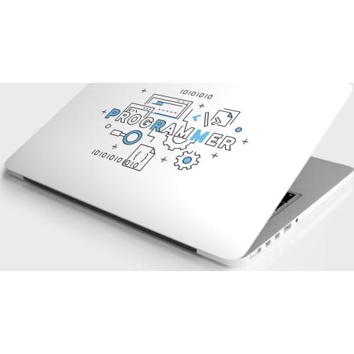 Sticker Master Programmer 1010 Universal Sticker Laptop Vinyl Sticker Skin Cover For 10 12 13 14 15.4 15.6 16 17 19 " Inc Notebook decal for Macbook,asus,Acer,Hp,Lenovo,Huawei,Dell,Msi,Apple,Toshiba,Compaq