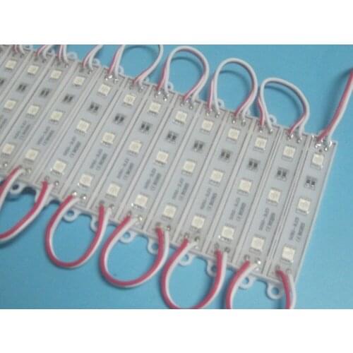 20pcs 3LED 5050 SMD Module Waterproof Strip Light Red Super Bright Lamp DC 12V