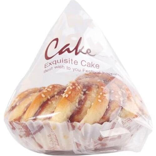 200pcs Transparent Bread Plastic Bag Toast Packaging Bag Baking Biscuit Flat Open Top Bag Party Supply