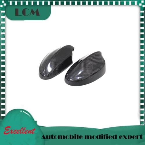 2005-2008 Add On/ Replacement Type For BMW 3 Series E90 E91 Gloss Black Carbon Fiber Mirror Cover