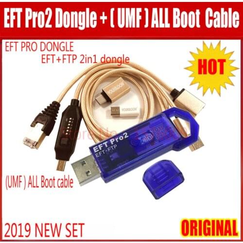2021 NEW Original EFT Pro2 Dongle / EFT+FTP Key 2 IN 1 DONGLE + (UMF) ALL BOOT CABLE + FTP Unlimited download