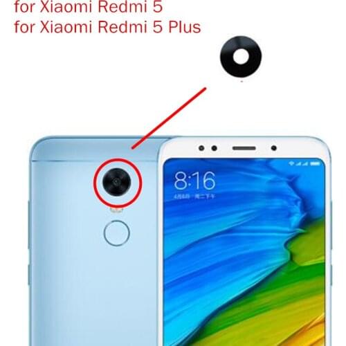 3pcs/lot for Xiaomi Redmi 5/ Redmi 5 Plus Back Camera Glass Lens Main Rear Camera Lens with Glue Repair Spare Parts