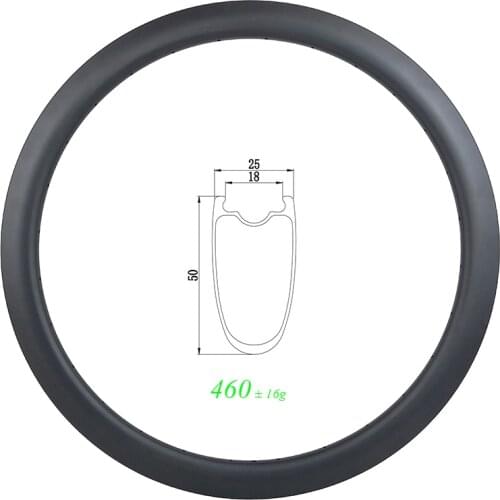 50mm U shape tubeless road disc carbon rim 25mm wide cyclocross clincher disk wheel 700c 3K UD matte glossy 20 24 28 32 36 Holes